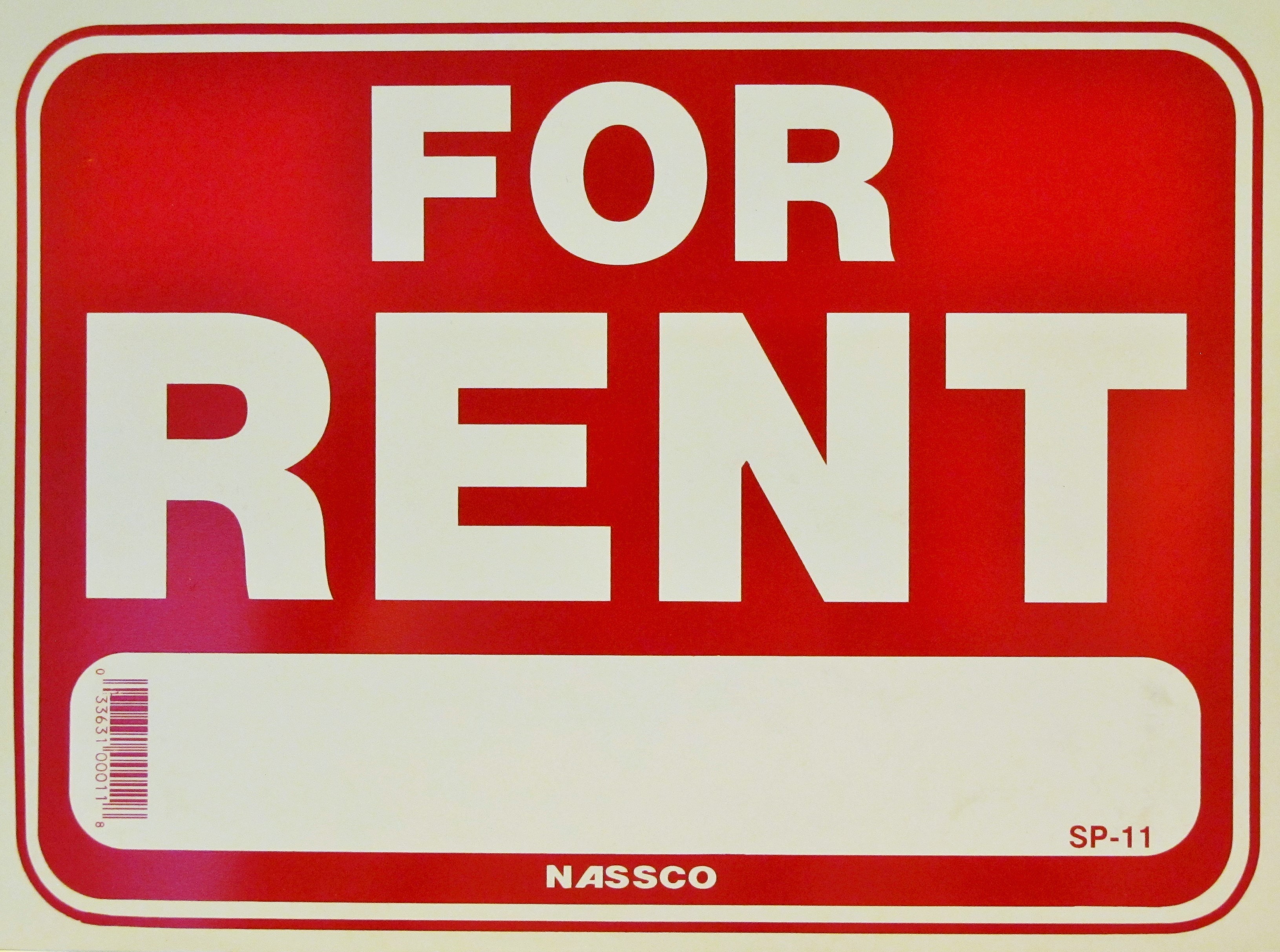 FOR RENT Sign