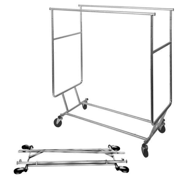 Sales Man's Clothing Rack - Double Round Tubing