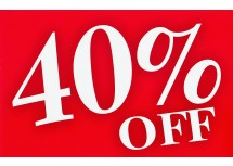 Pricing Sign: 40% OFF