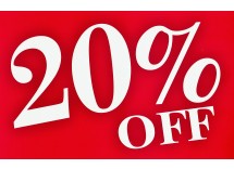 Pricing Sign: 20% OFF